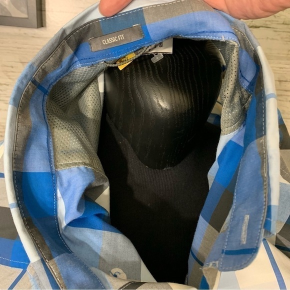 Eddie Bauer Blue White Plaid Active Casual Button Down Shirt Long Sleeves Sz 2XL - Picture 10 of 15